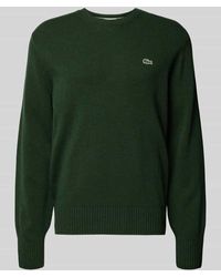 Lacoste - Regular Fit Strickpullover aus reiner Wolle - Lyst
