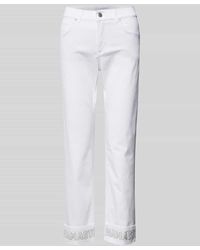 ANGELS - Cropped Jeans in unifarbenem Design Modell 'Cici' - Lyst