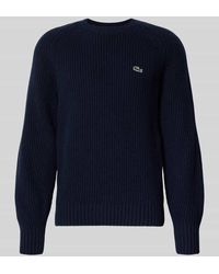 Lacoste - Regular Fit Strickpullover aus reiner Wolle - Lyst