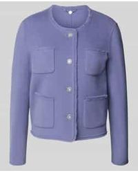 Marc Cain - Regular Fit Jack Van Puur Katoen Met Ronde Hals - Lyst