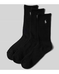 Polo Ralph Lauren - Socken mit Logo-Stitching im 3er-Pack - Lyst