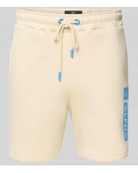 Alpha Industries - Sweatshorts mit elastischem Bund und Tunnelzug - Lyst