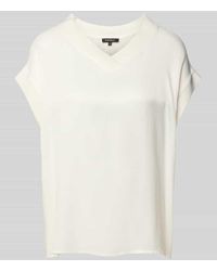 MORE&MORE - Relaxed Fit Blusenshirt Mit V-Ausschnitt - Lyst