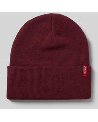 Levi's - Beanie mit Label-Detail Modell 'SLOUCHY RED TAB' - Lyst