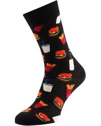 Happy Socks Socken mit Allover-Muster - Schwarz