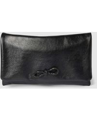 Abro⁺ - Clutch Van Leer Met Strass-steentjes - Lyst