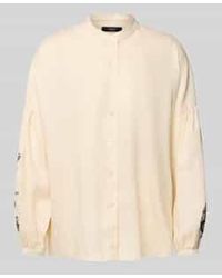 Weekend by Maxmara - Regular Fit Blouse Met Opstaande Kraag - Lyst