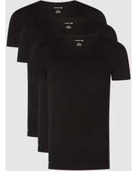 Lacoste - T-Shirt aus Baumwolle im 3er-Pack - Lyst