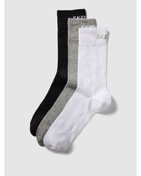 Skechers Socken mit Label-Print im 3er-Pack Modell 'Unisex' - Weiß