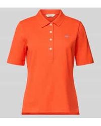 GANT - Poloshirt Met Labelstitching - Lyst