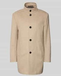 Joop! - Regular Fit Lange Jas Van Scheerwolmix Met Kasjmier, Model 'Maron' - Lyst