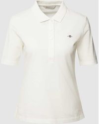GANT - Poloshirt aus Baumwolle mit Label-Detail - Lyst