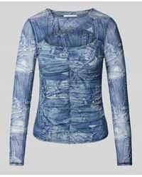 Guess - Shirt Met Lange Mouwen En Cut-Out, Model 'Brienna' - Lyst