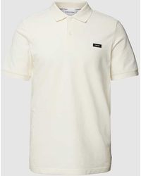 Calvin Klein - Poloshirt in unifarbenem Design - Lyst