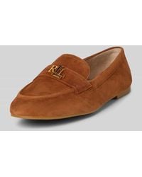Ralph Lauren - Loafers aus Leder mit Label-Applikation Modell 'AVERI III' - Lyst