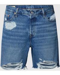 Levi's - PLUS SIZE Jeansshorts im Used-Look Modell 'PLUS 501' - Lyst