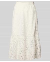 Pepe Jeans - Leicht ausgestellter Midi-Rock aus reiner Baumwolle Modell 'ODELIA' - Lyst