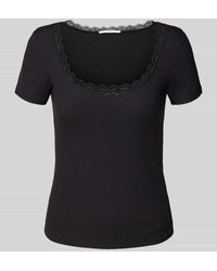 Guess - Pyjama-Oberteil mit Spitzenbesatz Modell 'LIA' - Lyst