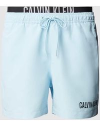 Calvin Klein - Badehose mit elastischem Label-Bund - Lyst