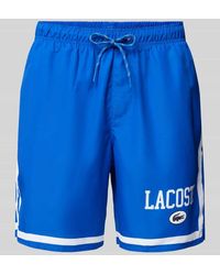 Lacoste - Shorts mit Label-Print - Lyst