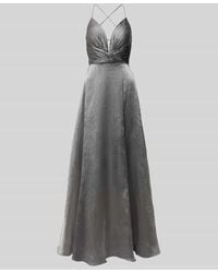 Luxuar - Abendkleid Mit Tiefem V-Ausschnitt - Lyst
