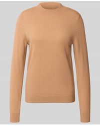 Comma, - Strickpullover aus Wolle-Kaschmir-Mix mit Rundhalsausschnitt - Lyst