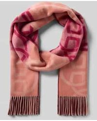 GANT - Sjaal Van Wol Met Franjes, Model 'Monogram Wool Scarf' - Lyst