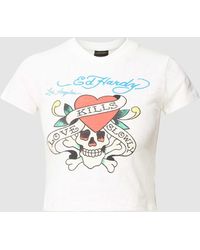 Ed Hardy - T-Shirt mit Motiv-Print Modell 'LOVE KILLS BABY' - Lyst