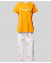 Louis & Louisa - Pyjama mit Statement-Stitching Modell 'Sommerliebe' - Lyst