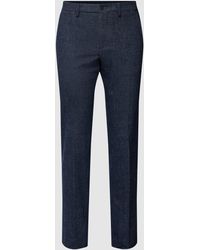 Joop pantalons en chinos voor Nette broeken Model brad in het Blauw voor heren Heren Kleding voor voor Broeken Modern Fit Pantalon Met Stretch 