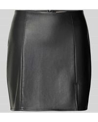 ONLY - Mini-Rock in Lederoptik mit Schlitz Modell 'LENI' - Lyst