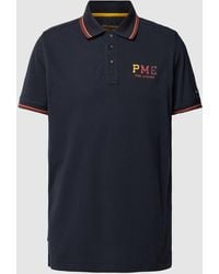 PME LEGEND - Poloshirt Met Contraststrepen - Lyst