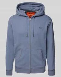 Superdry - Sweatjack Met Labelstitching - Lyst