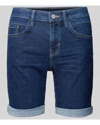 Tom Tailor - Slim Fit Jeansbermudas im 5-Pocket-Design - Lyst
