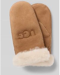 UGG - Handschuhe aus Lammleder mit Label-Stitching - Lyst