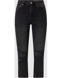Review - Korte Straight Fit Jeans Met Stretch - Lyst