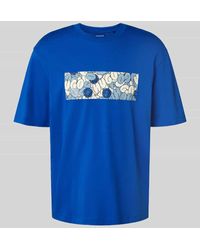 HUGO - T-Shirt mit Motiv-Print Modell 'Nurix' - Lyst