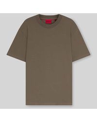 HUGO - Relaxed Fit T-Shirt aus reiner Baumwolle Modell 'DAPOLINO' - Lyst