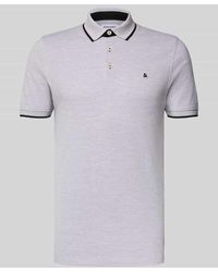 Jack & Jones - Regular Fit Poloshirt mit Label-Stitching Modell 'PAULOS' - Lyst