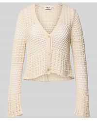 ONLY - Relaxed Fit Strickjacke mit Baumwoll-Anteil Modell 'NOLET' - Lyst