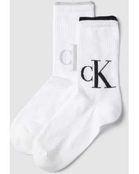 Calvin Klein - Socken mit Label-Details im 2er-Pack - Lyst