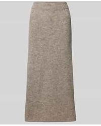 SELECTED - Gebreide Rok Met Elastische Band - Lyst