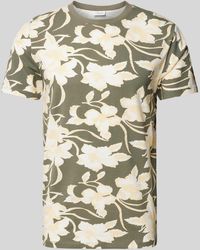 Lindbergh - T-shirt Met All-over Motief - Lyst