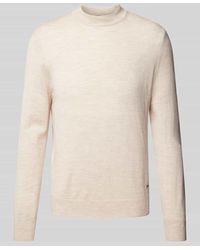Joop! - Strickpullover Aus Schurwolle Mit Stehkragen Modell 'Davide' - Lyst