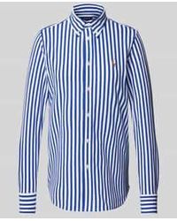Polo Ralph Lauren - Regular Fit Overhemdblouse Met Logostitching - Lyst