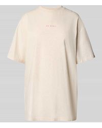 Oh April - Oversized T-Shirt mit Label-Print - Lyst