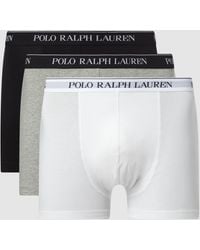 Ralph Lauren Plus Size Boxershort In Set Van 3 Stuks - Zwart