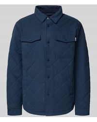 Pepe Jeans - Regular Fit Hemdjacke aus Baumwoll-Mix Modell 'QUILTED WORKSHIRT' - Lyst