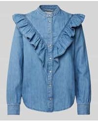 Pepe Jeans - Overhemdblouse Met Drukknoopsluiting - Lyst