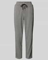 Tom Tailor - Regular Fit Stoffen Broek Met Pied-de-poule-motief En Tunnelkoord - Lyst
